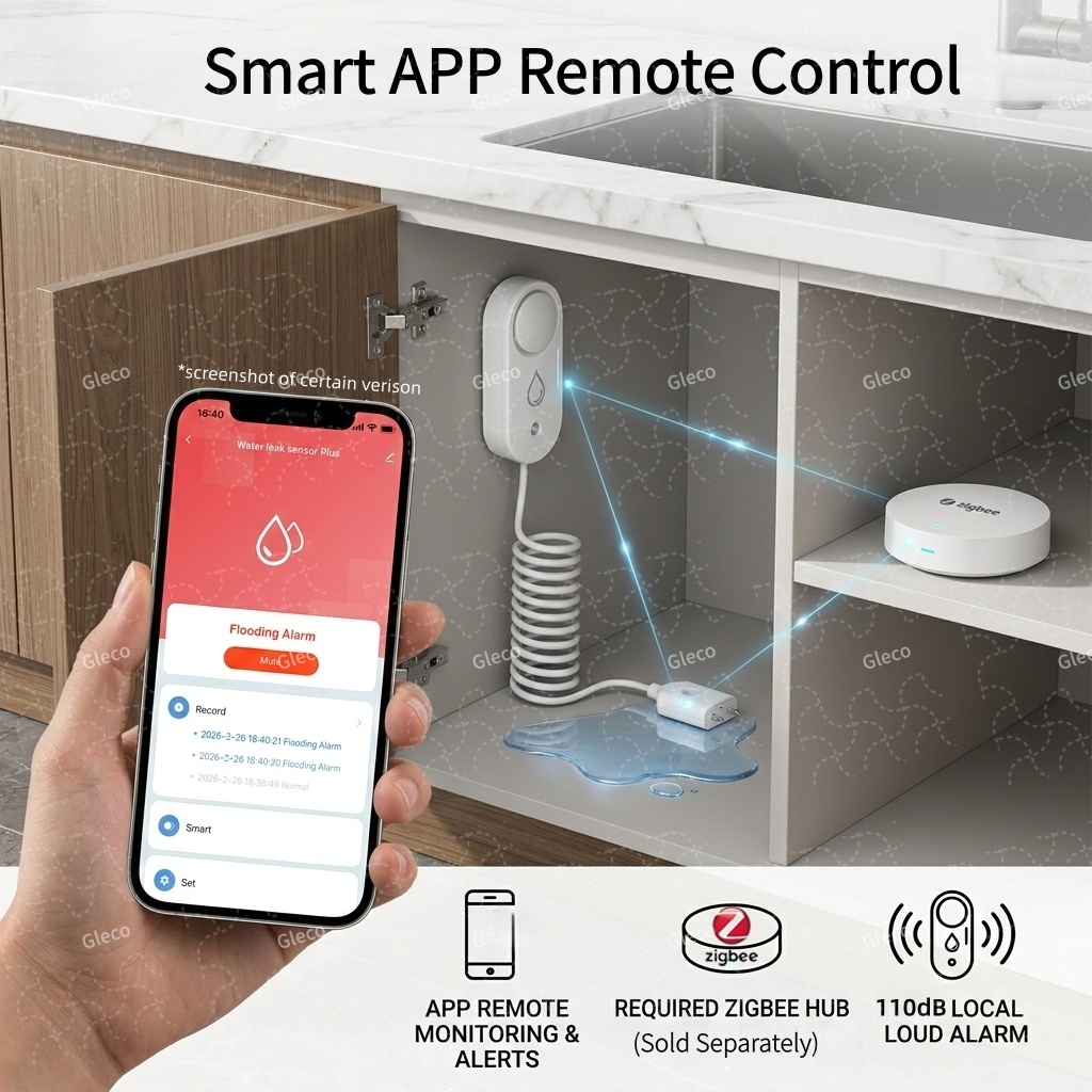 Zigbee Water Leak Sensor Flood - Water Alarm Sensor ulasan dan harga