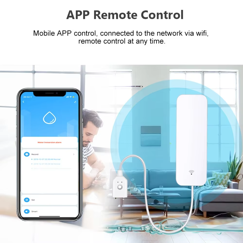 ZigBee WiFi Water Leak Sensor  - Water Alarm Sensor ulasan dan harga