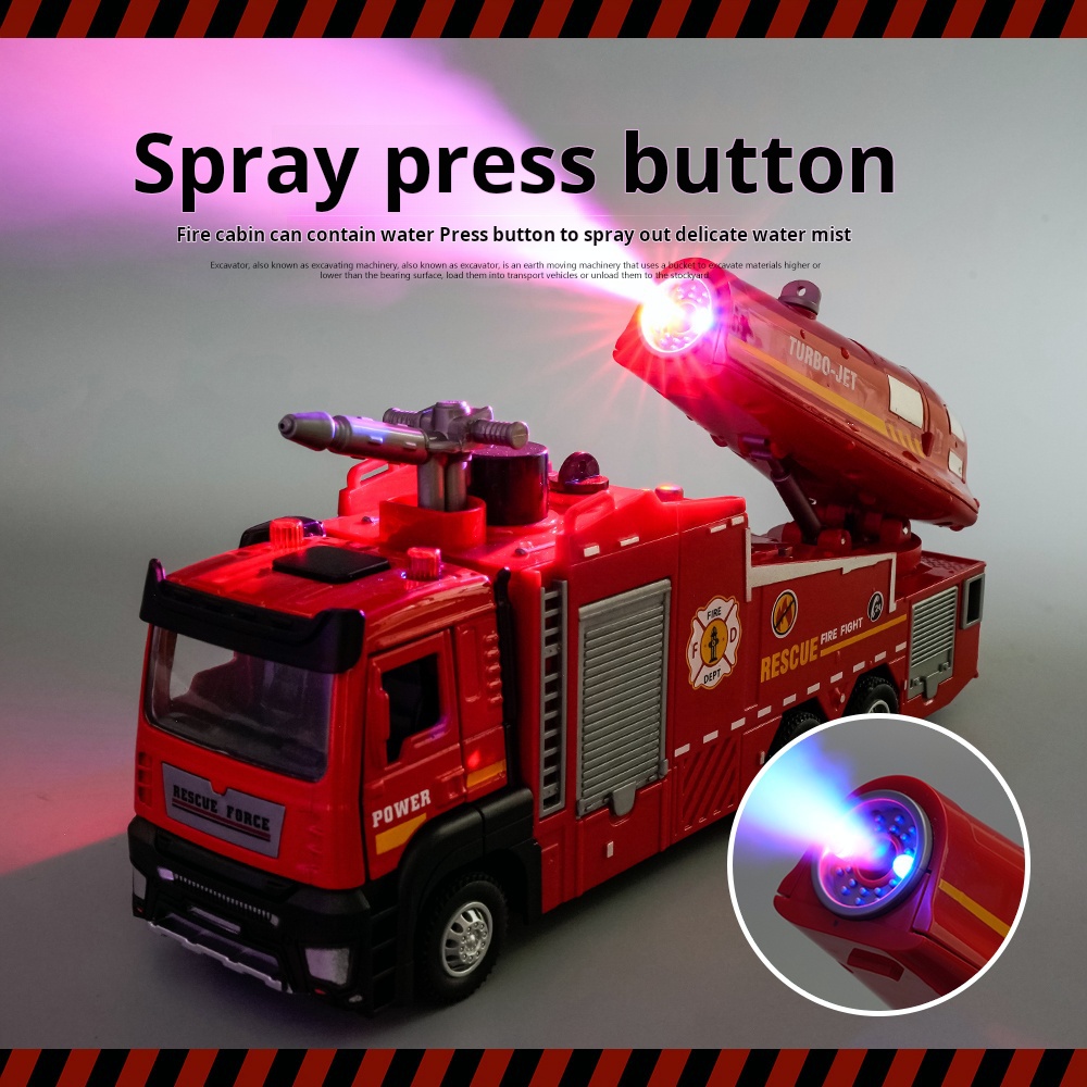 New Alloy Fire Truck Toy Large - Fire Escape Ladder ulasan dan harga