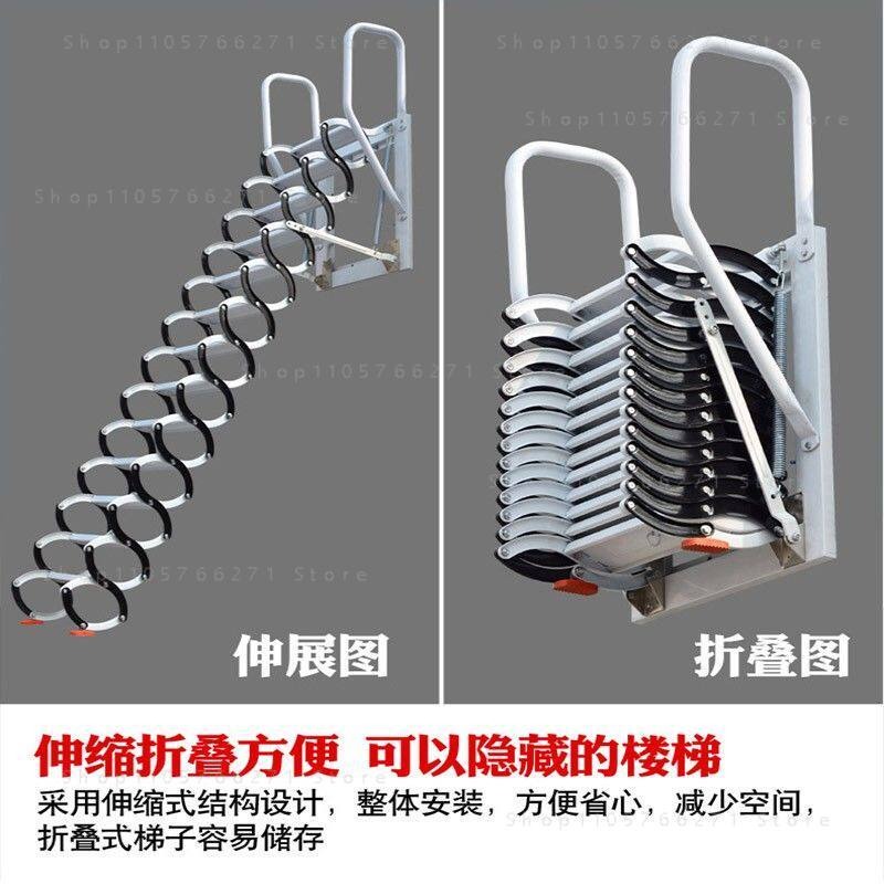 Attic Telescopic Ladder Foldab - Fire Escape Ladder ulasan dan harga