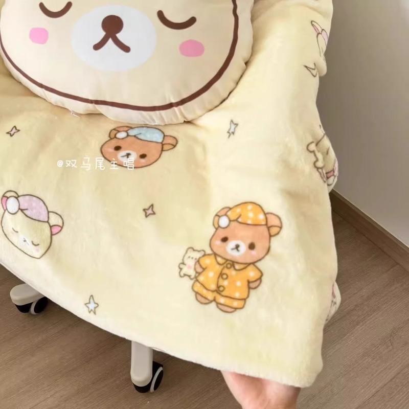 Cartoon Rilakkuma Flannel Thro - Fire Blanket Kitchen ulasan dan harga